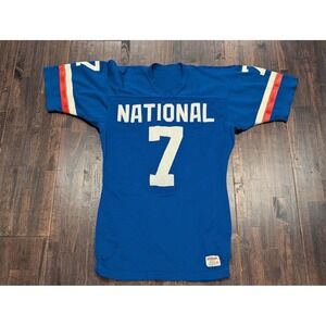 Vintage Wilson 80s National Pro Bowl Jersey Joe Theismann #7 NFL Mens L 44 Blue‎
